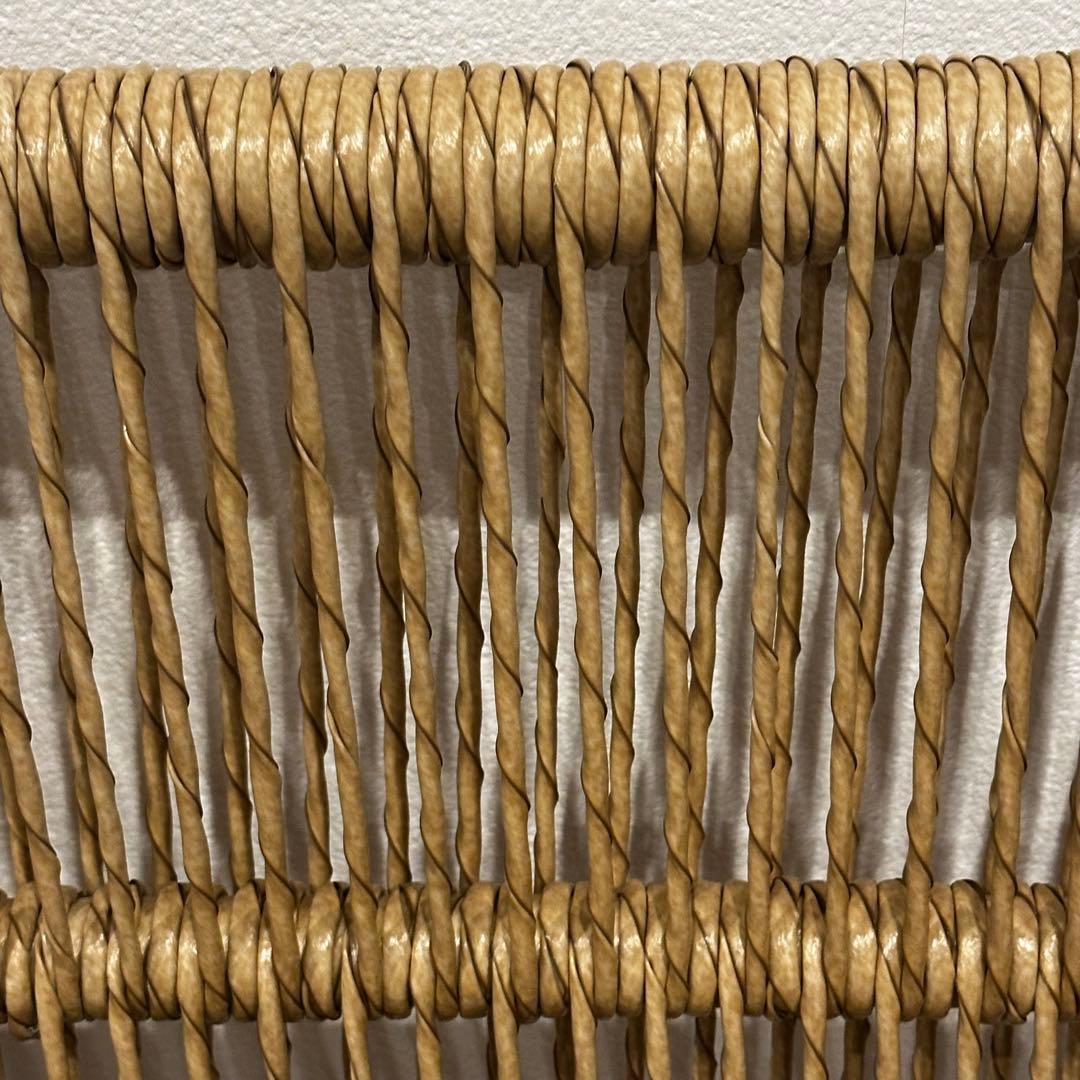 【大訳あり】シンセティックラタン×チーク無垢材モダンチェア　通常88,000円が