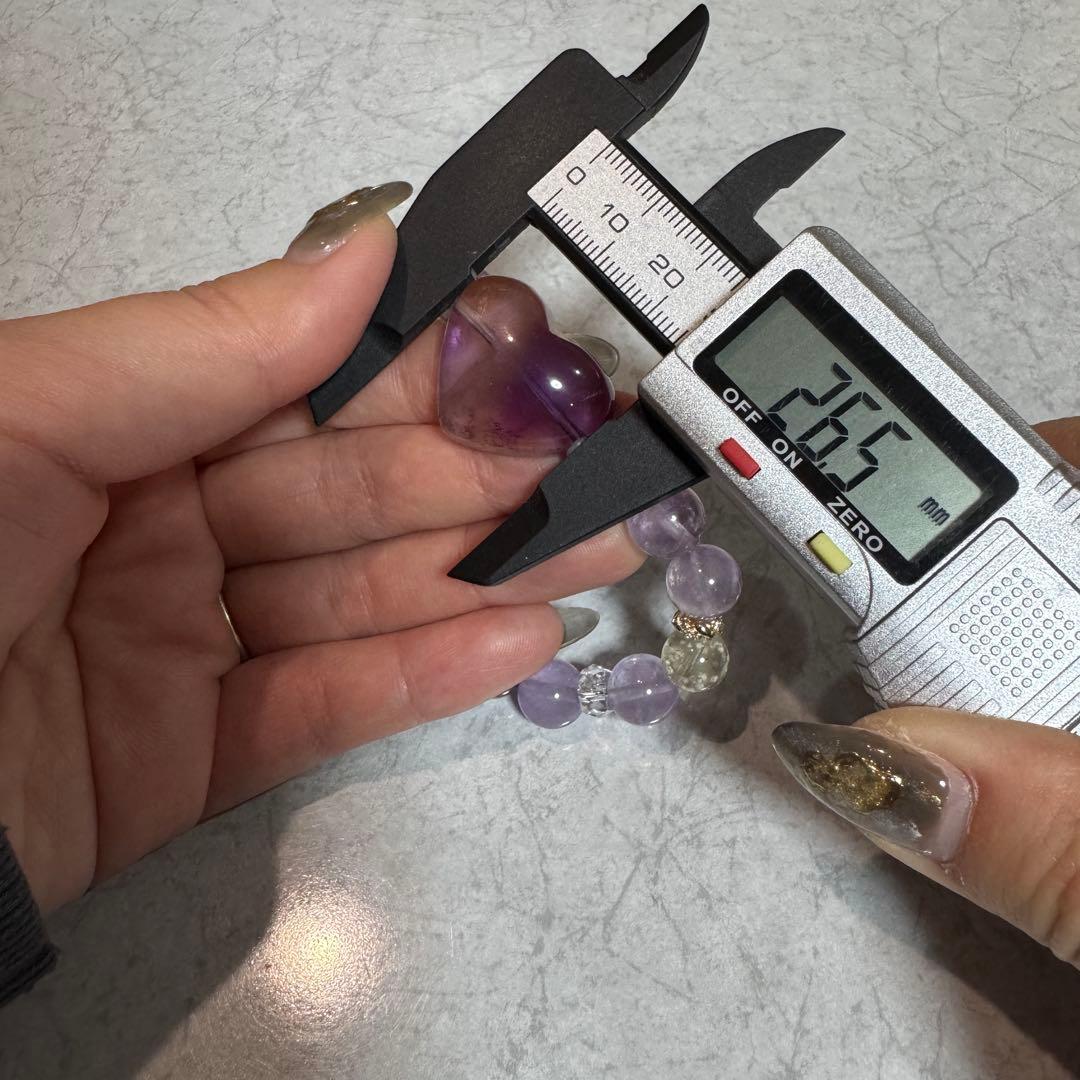 セール　天然石　ハンドメイドブレス　アメトリン　リビアングラス　アメジスト