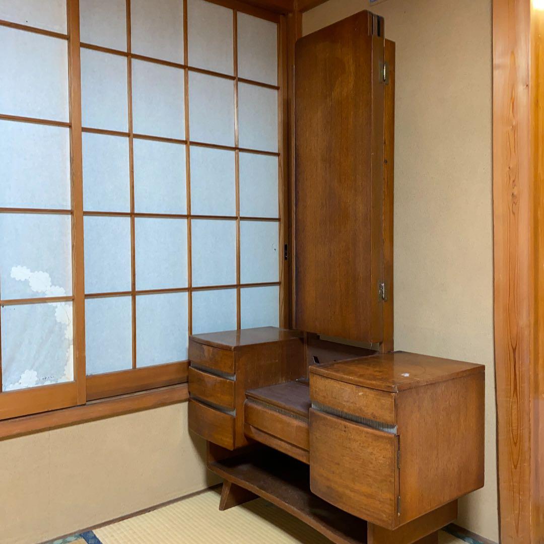 推定昭和43年(1968)千葉の松戸で手渡し可！　昭和レトロ三面鏡アンティーク