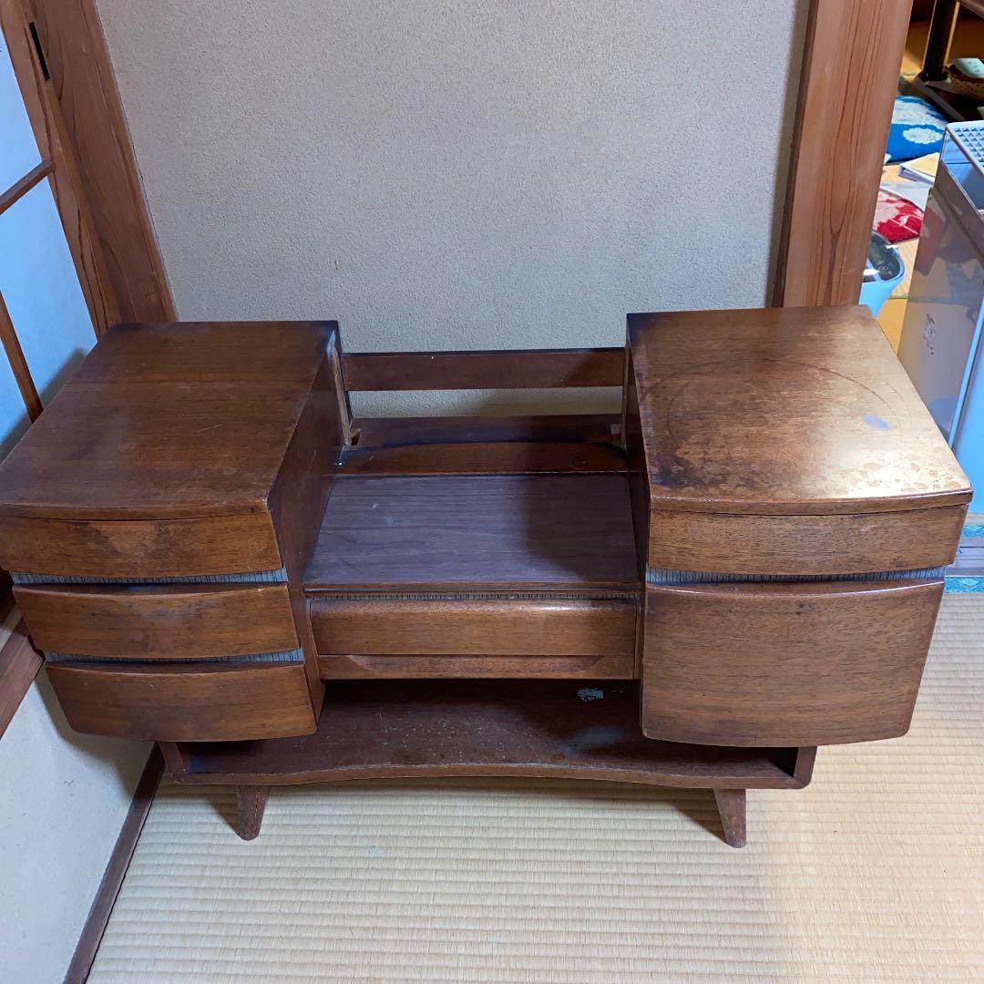 推定昭和43年(1968)千葉の松戸で手渡し可！　昭和レトロ三面鏡アンティーク