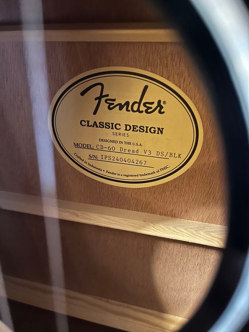 Fender CD-60S dread/BLK アコースティックギター