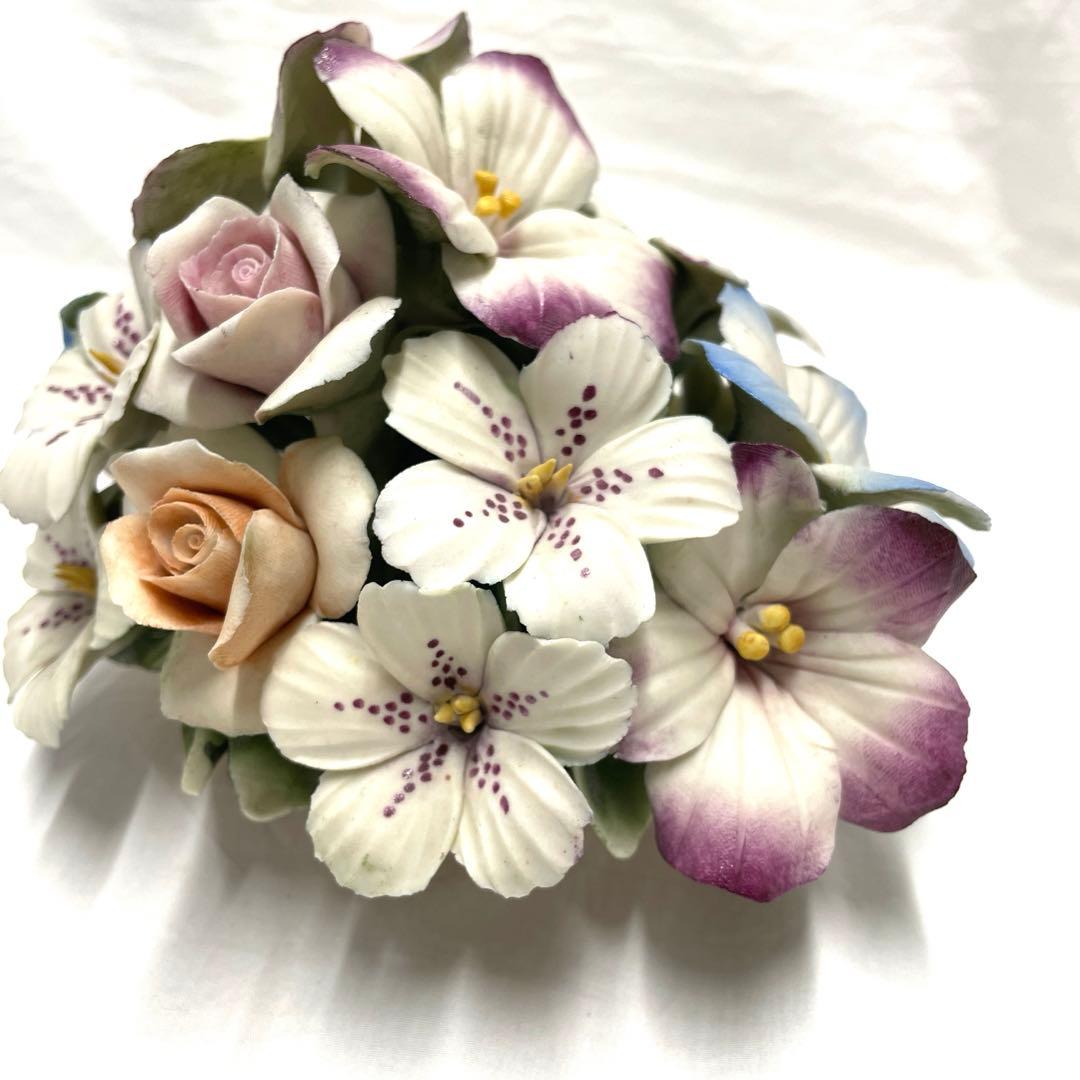 CAPODIMONTE カポディモンテ サバスターノ 陶花 フラワーバスケット