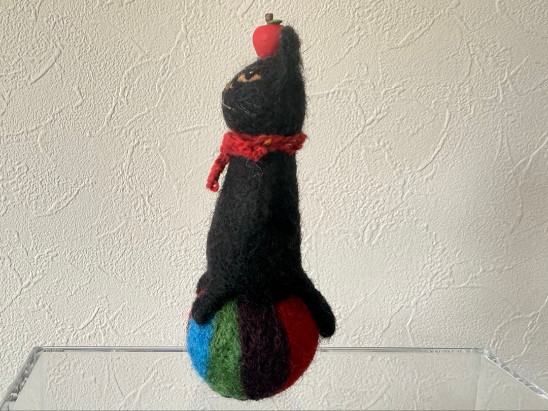 ⭐︎新品⭐︎送料無料⭐︎MTK SHEEPさん 羊毛フェルト 黒猫 ボール
