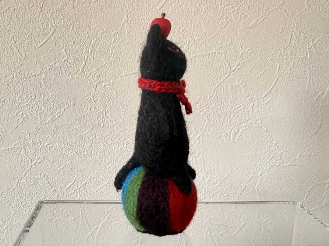 ⭐︎新品⭐︎送料無料⭐︎MTK SHEEPさん 羊毛フェルト 黒猫 ボール