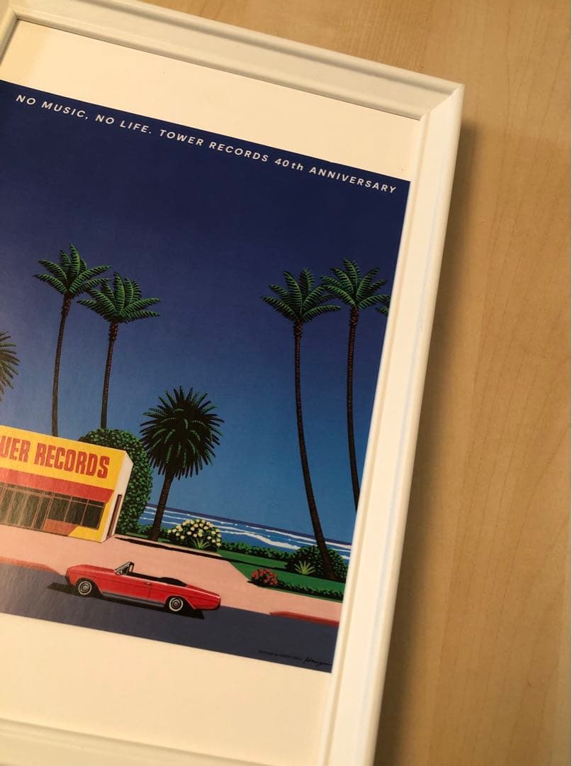 PK額装品 13 永井博 タワレコ タワーレコード A4額入 ポスター風