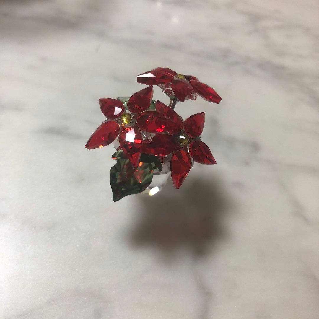 SWAROVSKI　スワロフスキー置物　ポインセチア