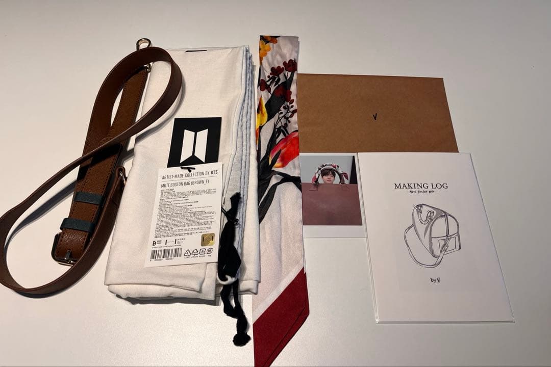 公式　BTS V アーティストメイド　テテ　ボストンバック　カプセルアルバム