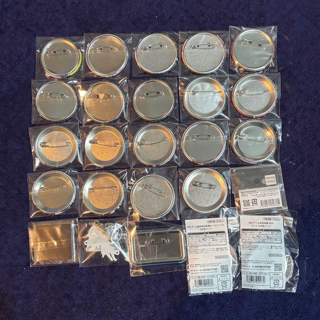 SAO キリト　缶バッジ　アクキー　セット