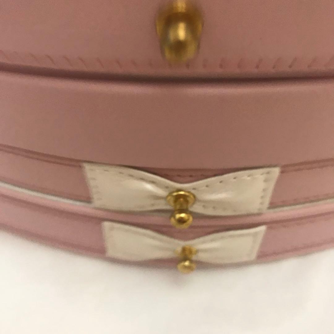 ［新品］ロマプリ　アクセサリーボックス　ピンク リボン付き ジュエリーボックス