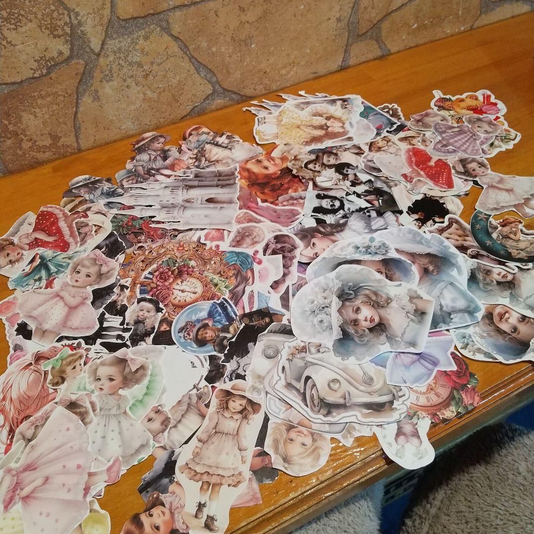 カレンダー。21，ジャンクジャーナル素材。チョキチョキ素材