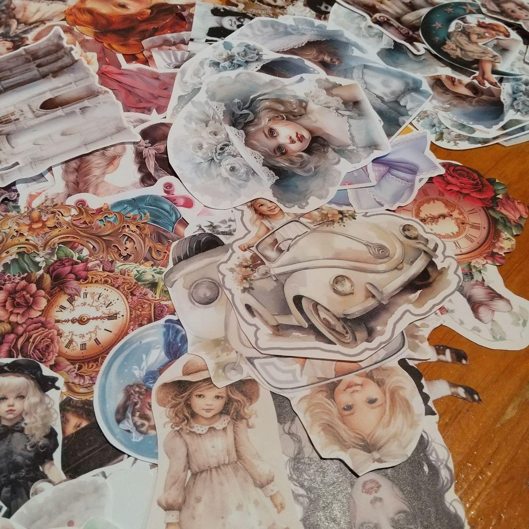 カレンダー。21，ジャンクジャーナル素材。チョキチョキ素材