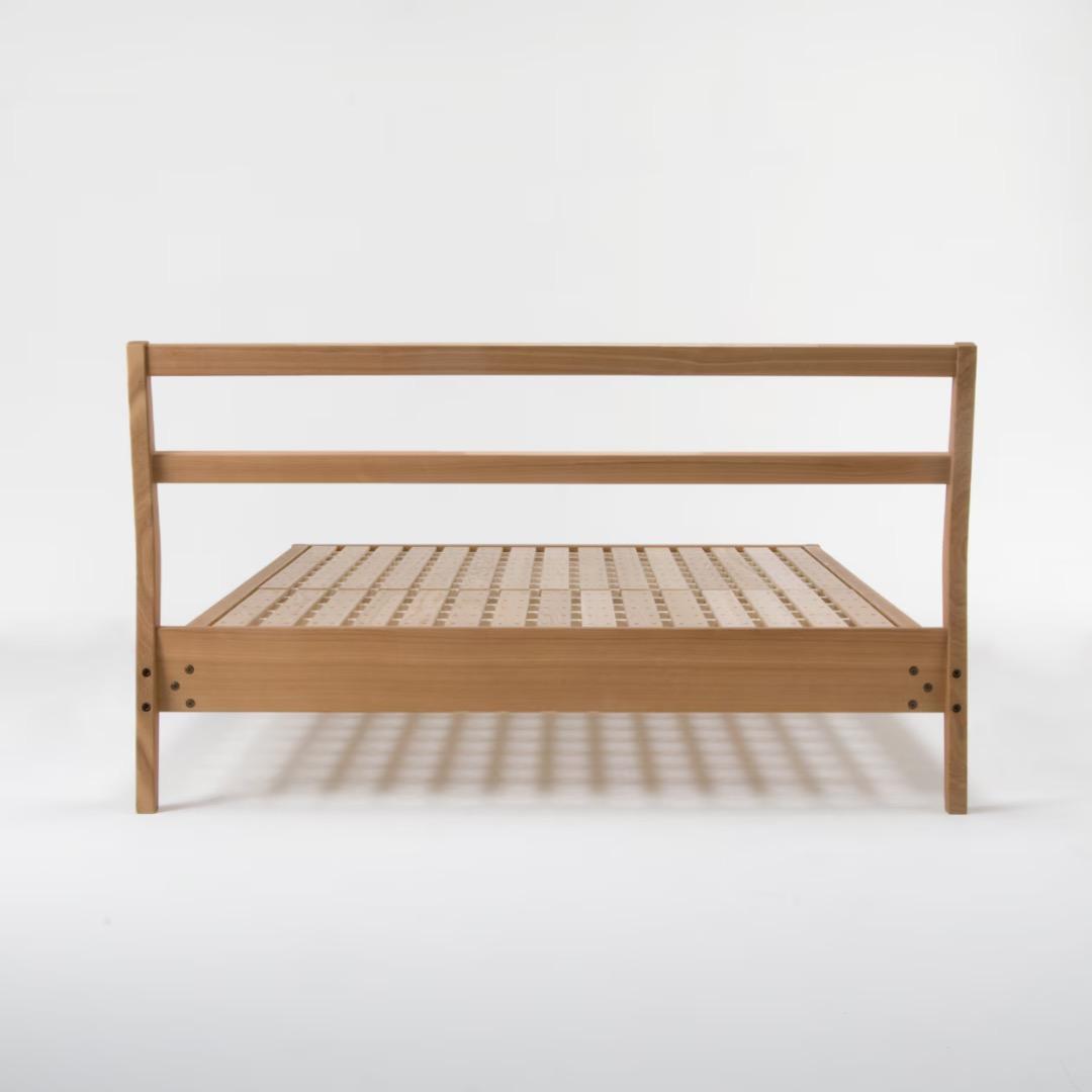 無印良品　タモ材ベッドフレーム・ダブル（ 深澤直人デザイン ）