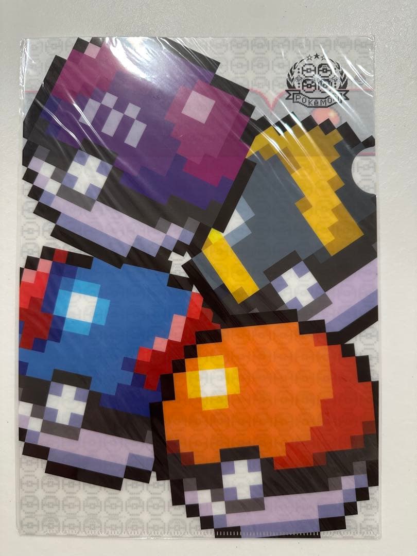 ポケモン　ドット絵　A4クリアファイル　イーブイ・モンスターボール　セット