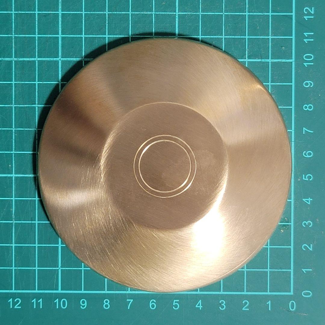 韓国　真鍮食器　鍮器　ユギ 蓋付き飯椀　2個セット 「光明傳統　鍮器工房」刻印有