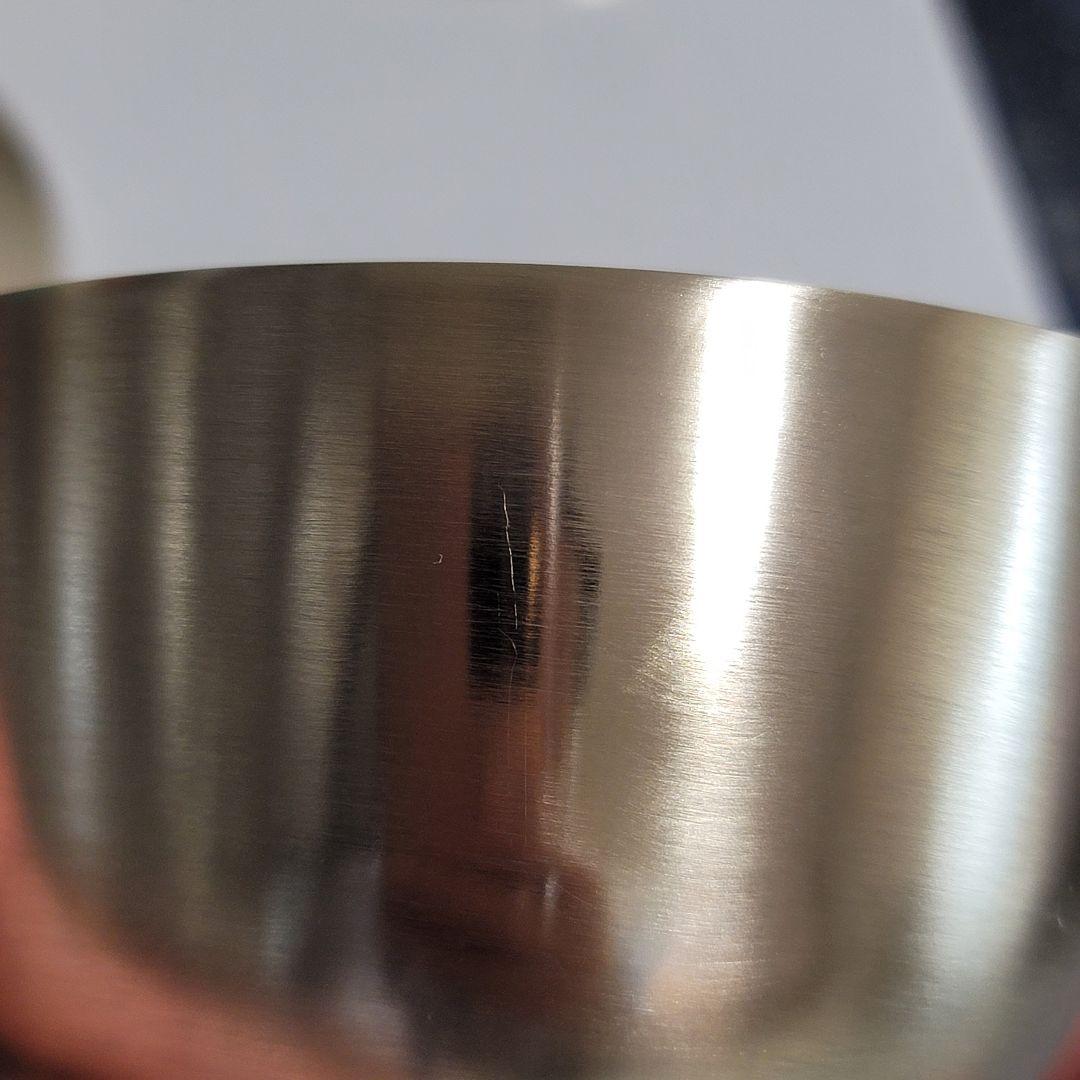 韓国　真鍮食器　鍮器　ユギ 蓋付き飯椀　2個セット 「光明傳統　鍮器工房」刻印有