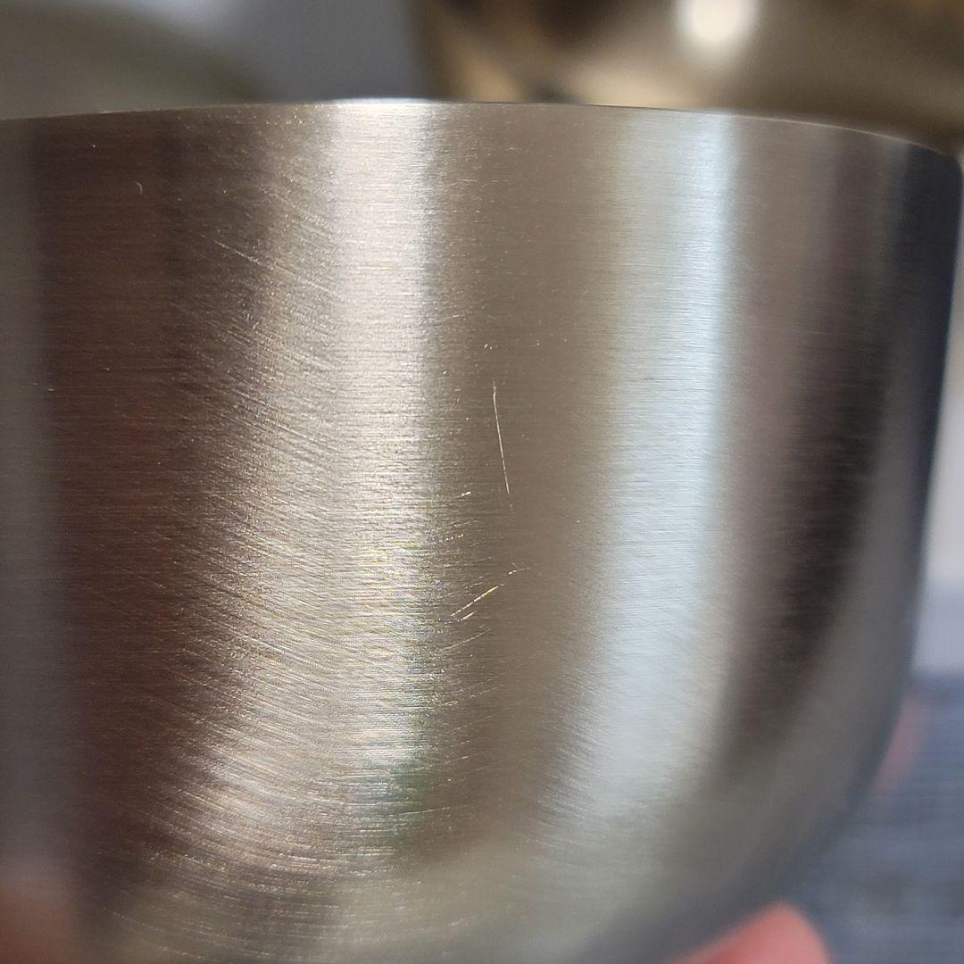 韓国　真鍮食器　鍮器　ユギ 蓋付き飯椀　2個セット 「光明傳統　鍮器工房」刻印有