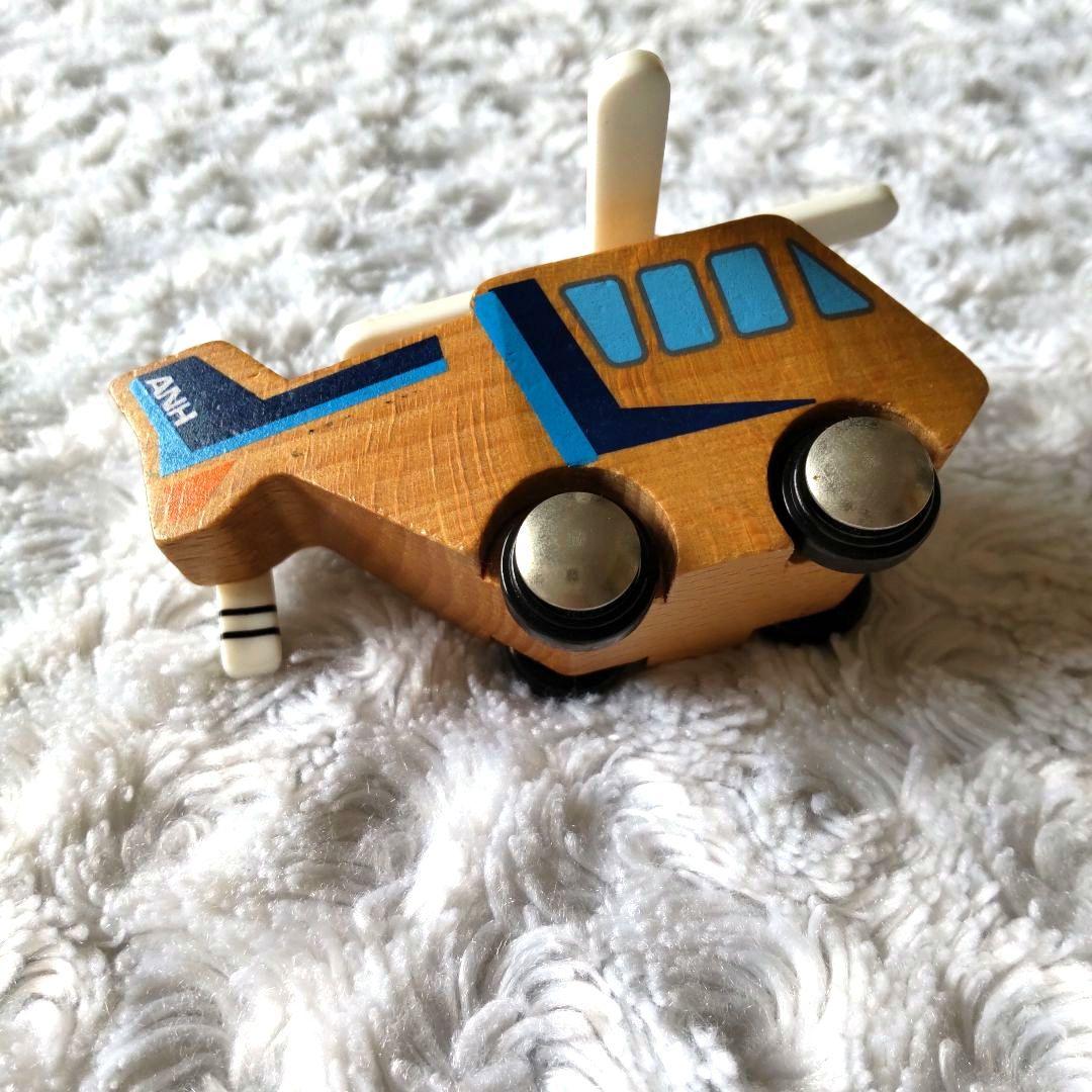 【レア】ANA 木製ひこうきセット 木のおもちゃ 知育玩具
