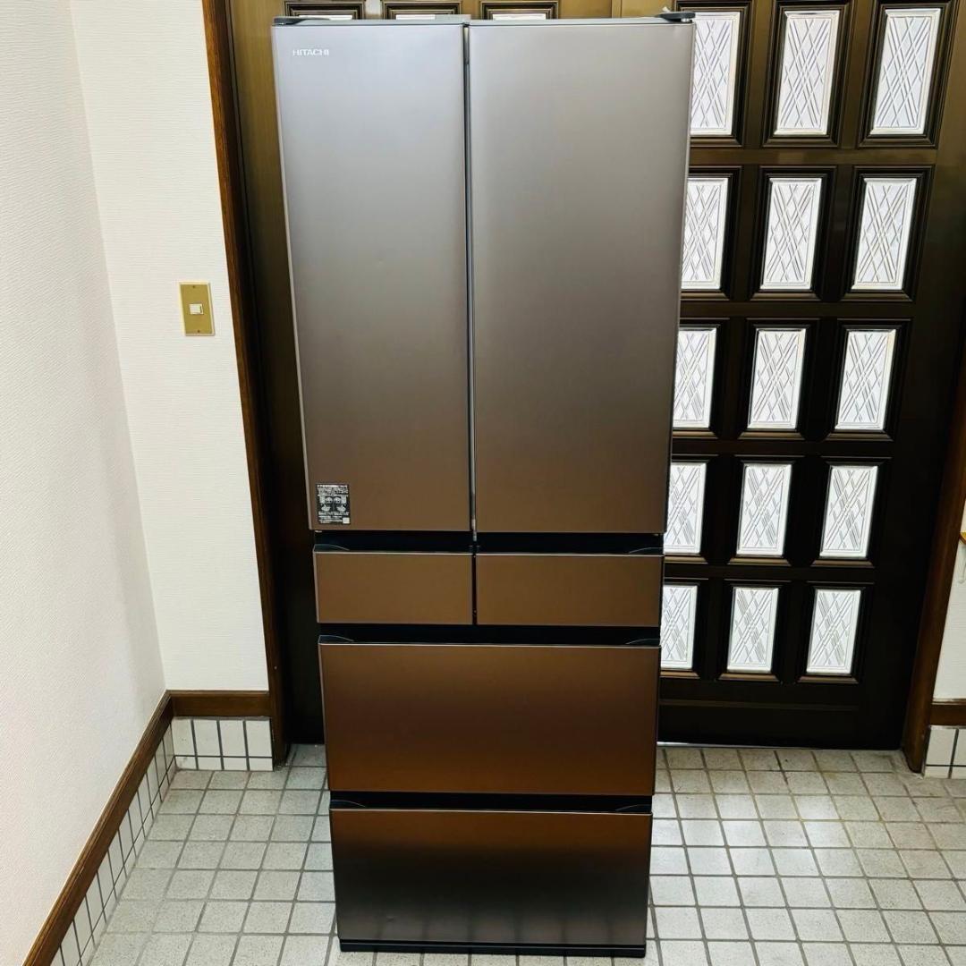 日立 6ドア冷蔵庫 540L R-HXC54V 大容量冷凍 2024年製 スマホ