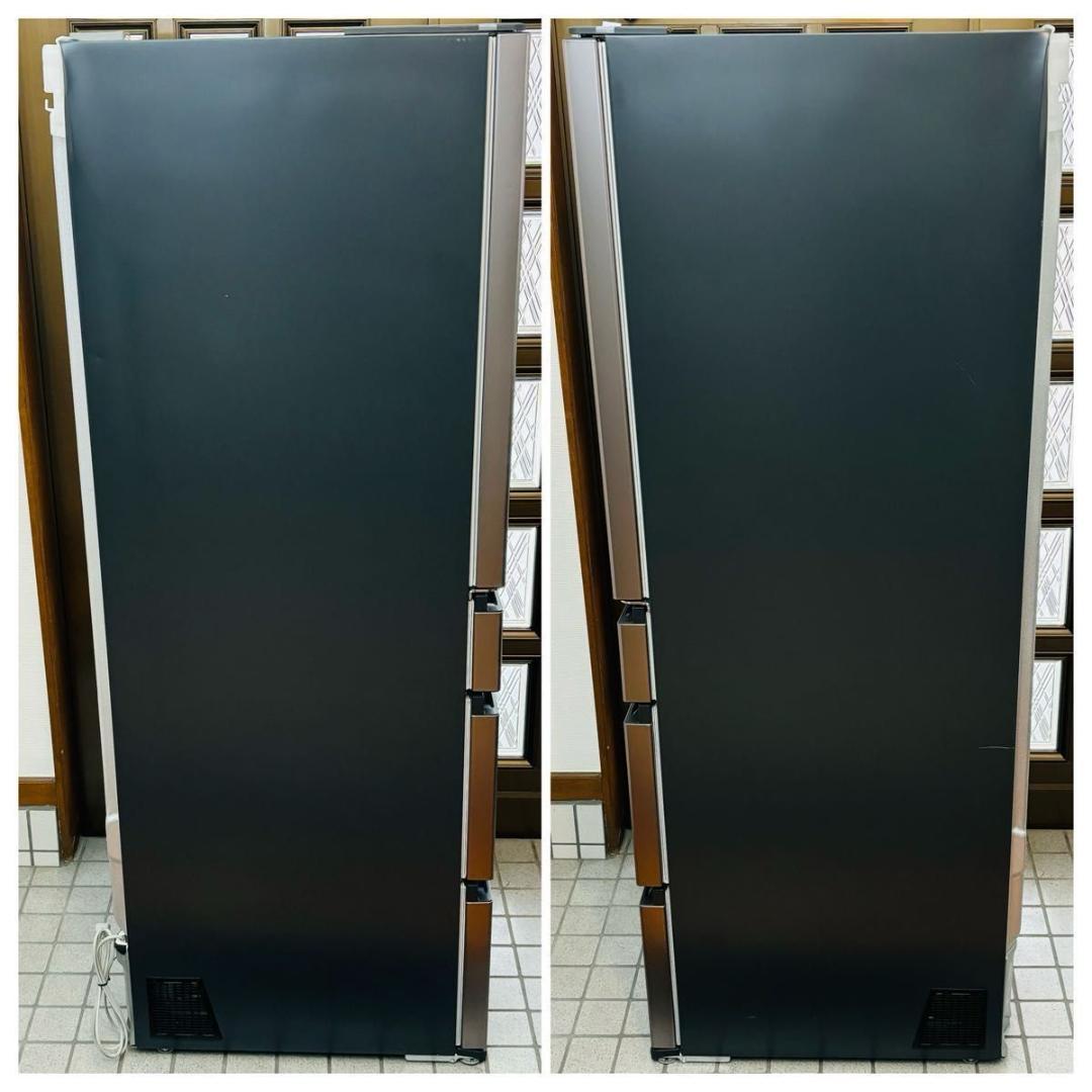 日立 6ドア冷蔵庫 540L R-HXC54V 大容量冷凍 2024年製 スマホ