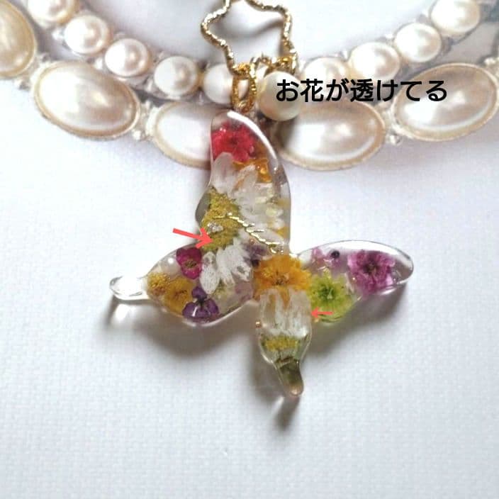 訳有り蝶キーホルダー、チャーム