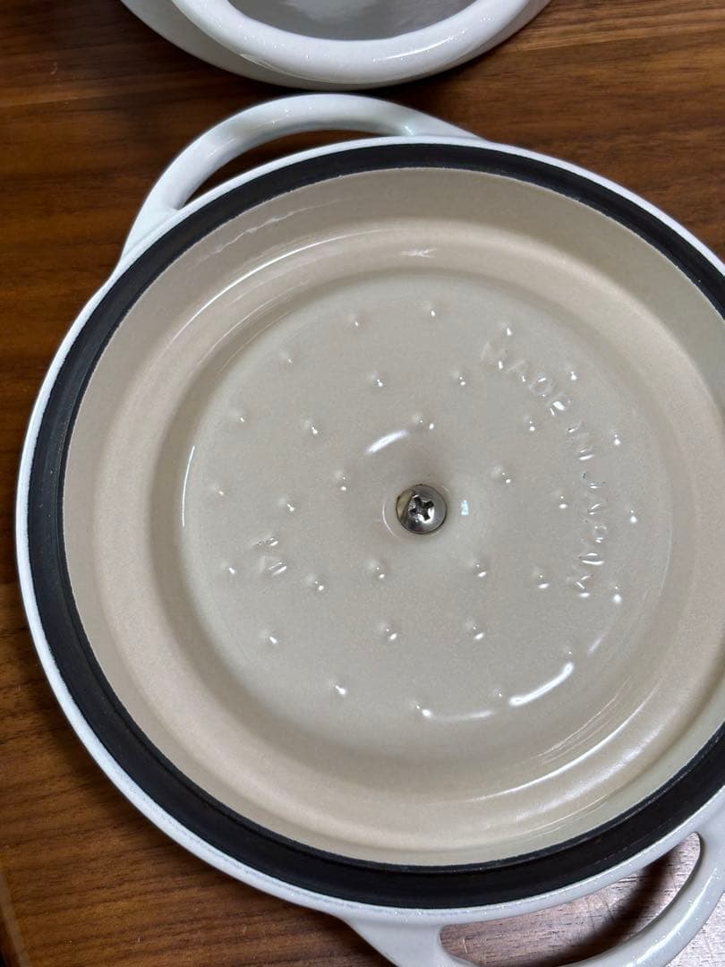 オーブンポット ラウンド 14cm パールホワイト