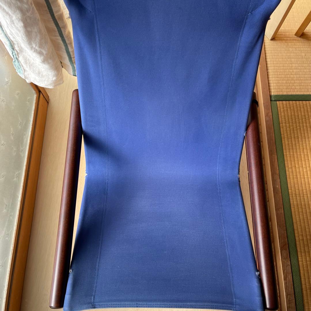 お*す様 ニーチェア　Nychair Dark brownブルー　オットマンシー