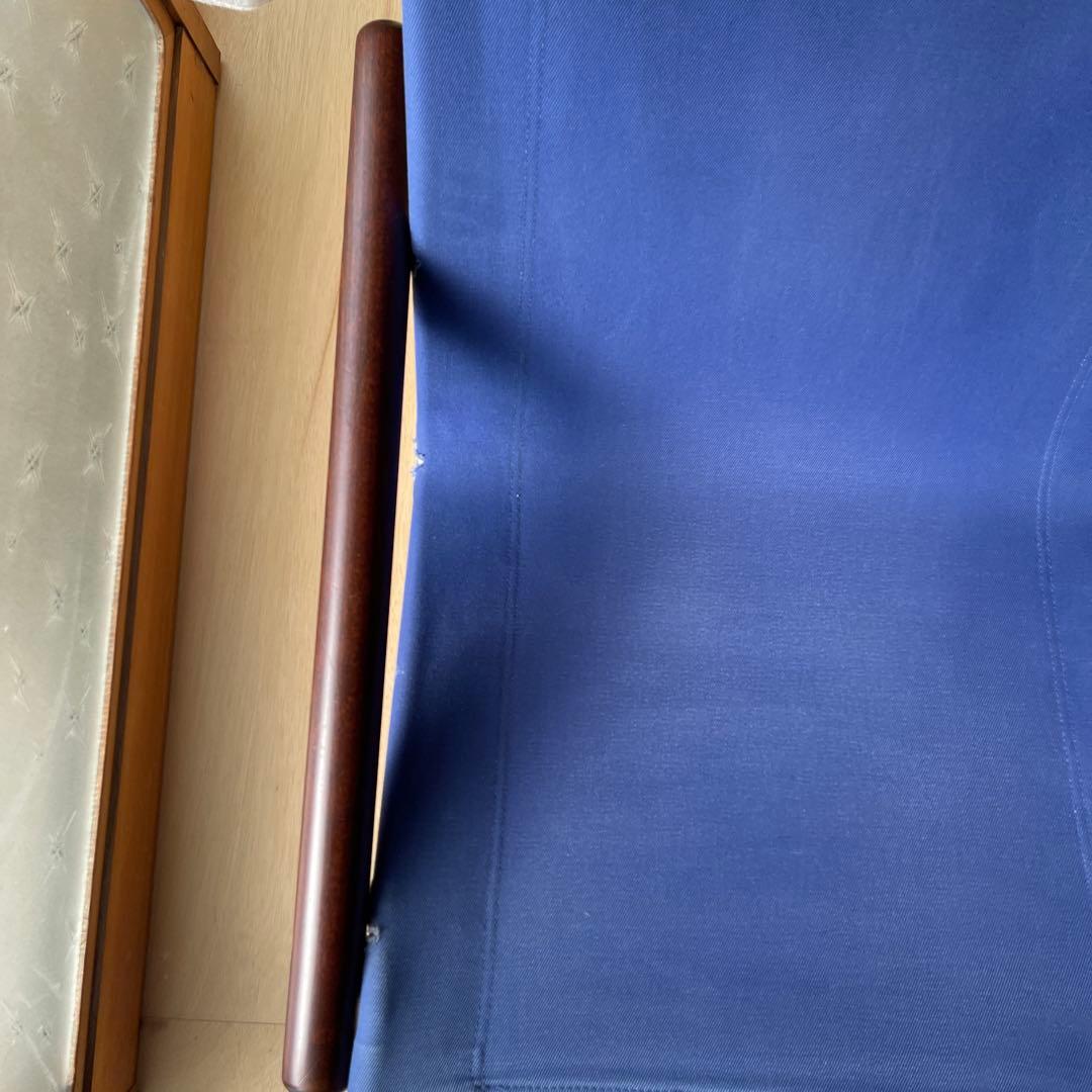 お*す様 ニーチェア　Nychair Dark brownブルー　オットマンシー