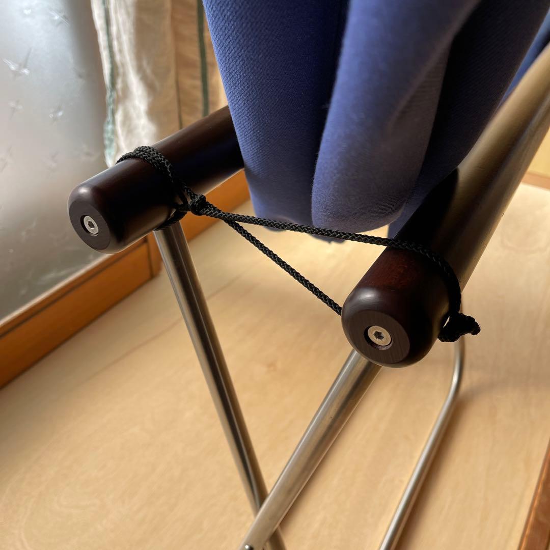 お*す様 ニーチェア　Nychair Dark brownブルー　オットマンシー