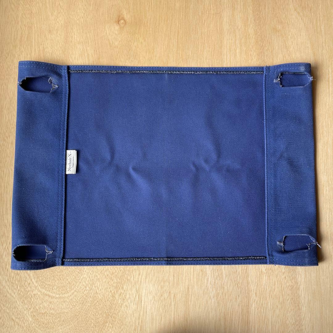 お*す様 ニーチェア　Nychair Dark brownブルー　オットマンシー