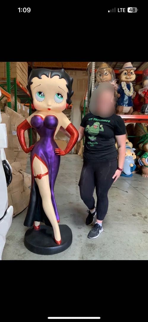 ベティ，ブープ　特大フィギュア