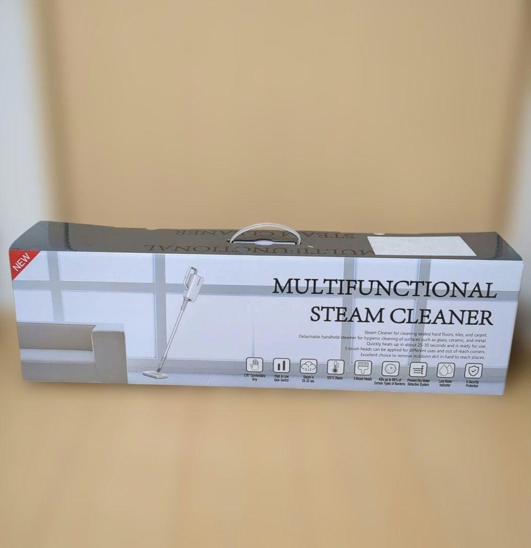 新品未使用 スチームクリーナー 105℃除菌99% 多機能 電動モップ 新生活