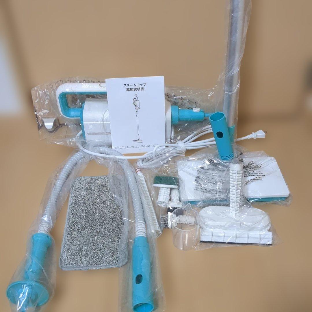 新品未使用 スチームクリーナー 105℃除菌99% 多機能 電動モップ 新生活