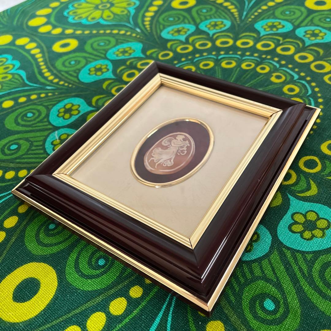 ☆カメオ☆額装☆Crimarchi☆エウテルペ☆ヴィンテージ☆【送料込み】