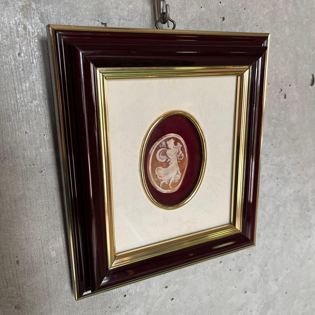 ☆カメオ☆額装☆Crimarchi☆エウテルペ☆ヴィンテージ☆【送料込み】