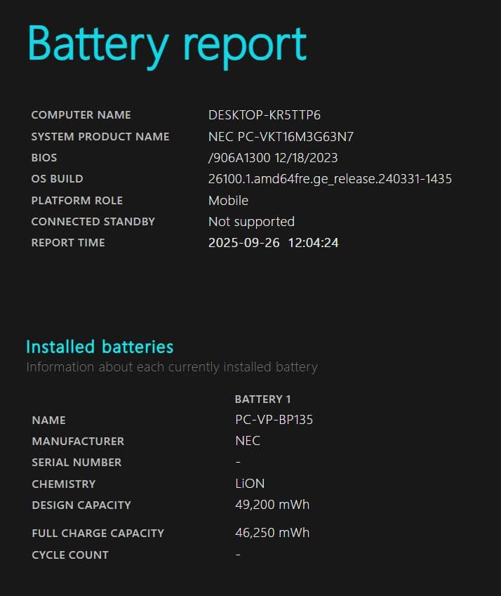 Windowsノート本体 NEC VERSAPRO VKT16M7 i5(8265U)
