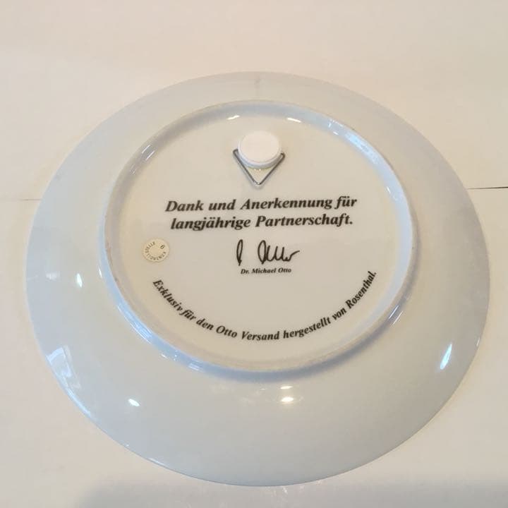 ローゼンタール 記念プレート 飾り皿 絵皿 デザイナー ドイツの街 希少 レア