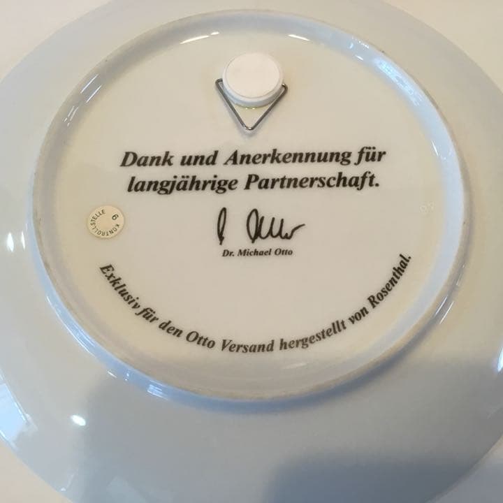 ローゼンタール 記念プレート 飾り皿 絵皿 デザイナー ドイツの街 希少 レア