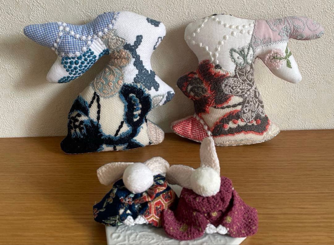 ミナペルホネン　ハンドメイド　⭐️ペアrun3_(・×・_∪⌒)ο run3