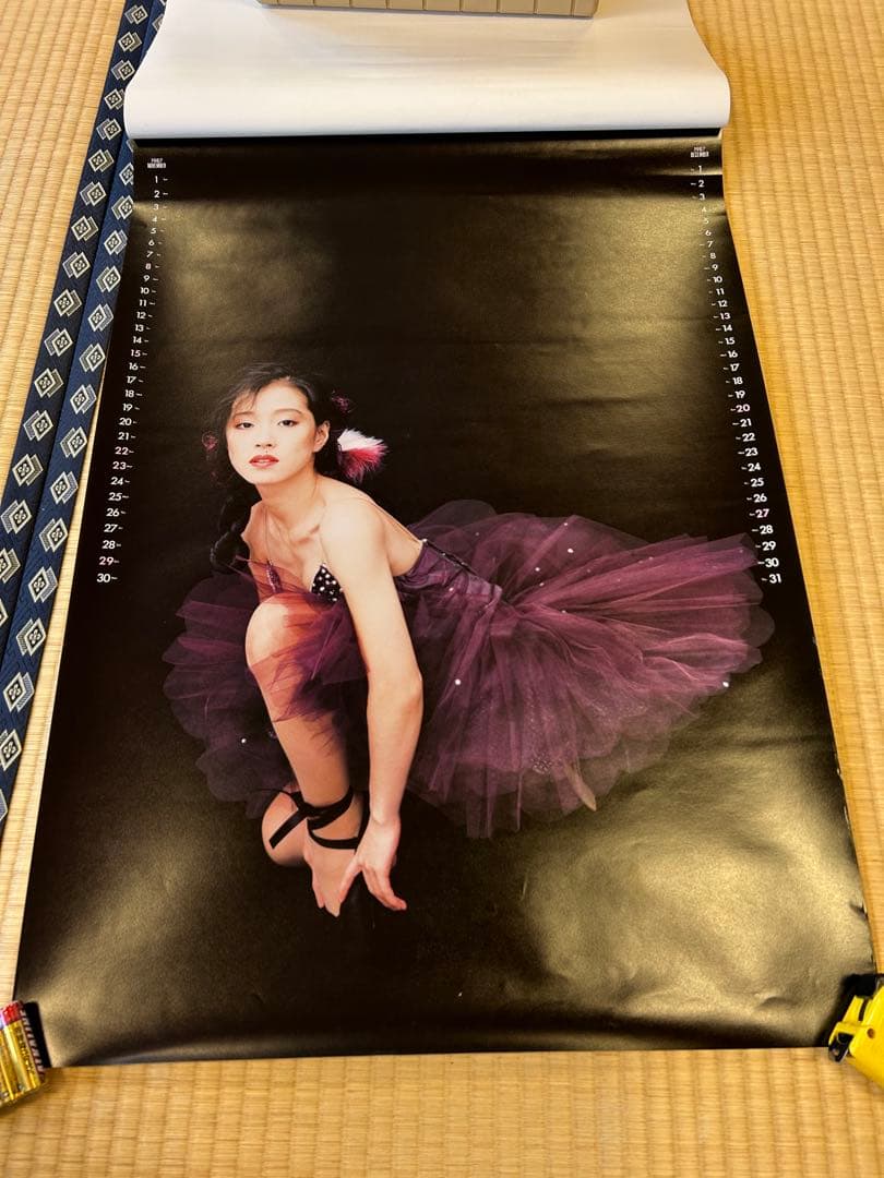 レア 当時物 1988年 中森明菜 ポスター カレンダー 80年代　昭和レトロ