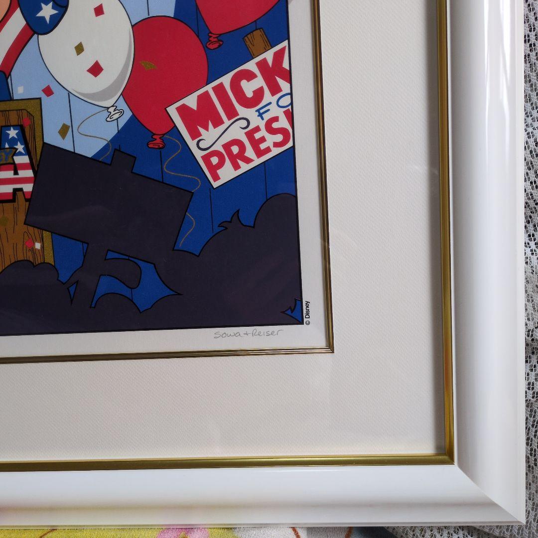 ディズニー　ミッキーマウス (大統領) シルクスクリーン