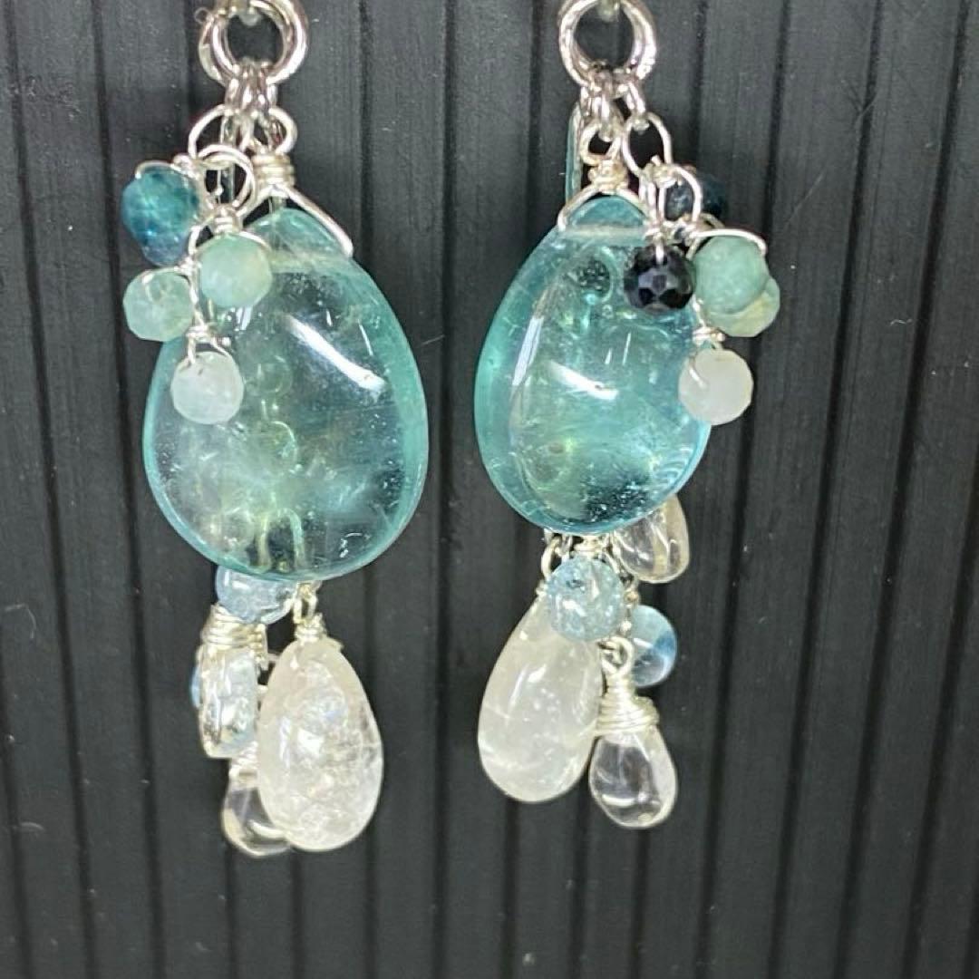 【インペリアルアパタイト】ブルーグリーン☆天然石チャーム