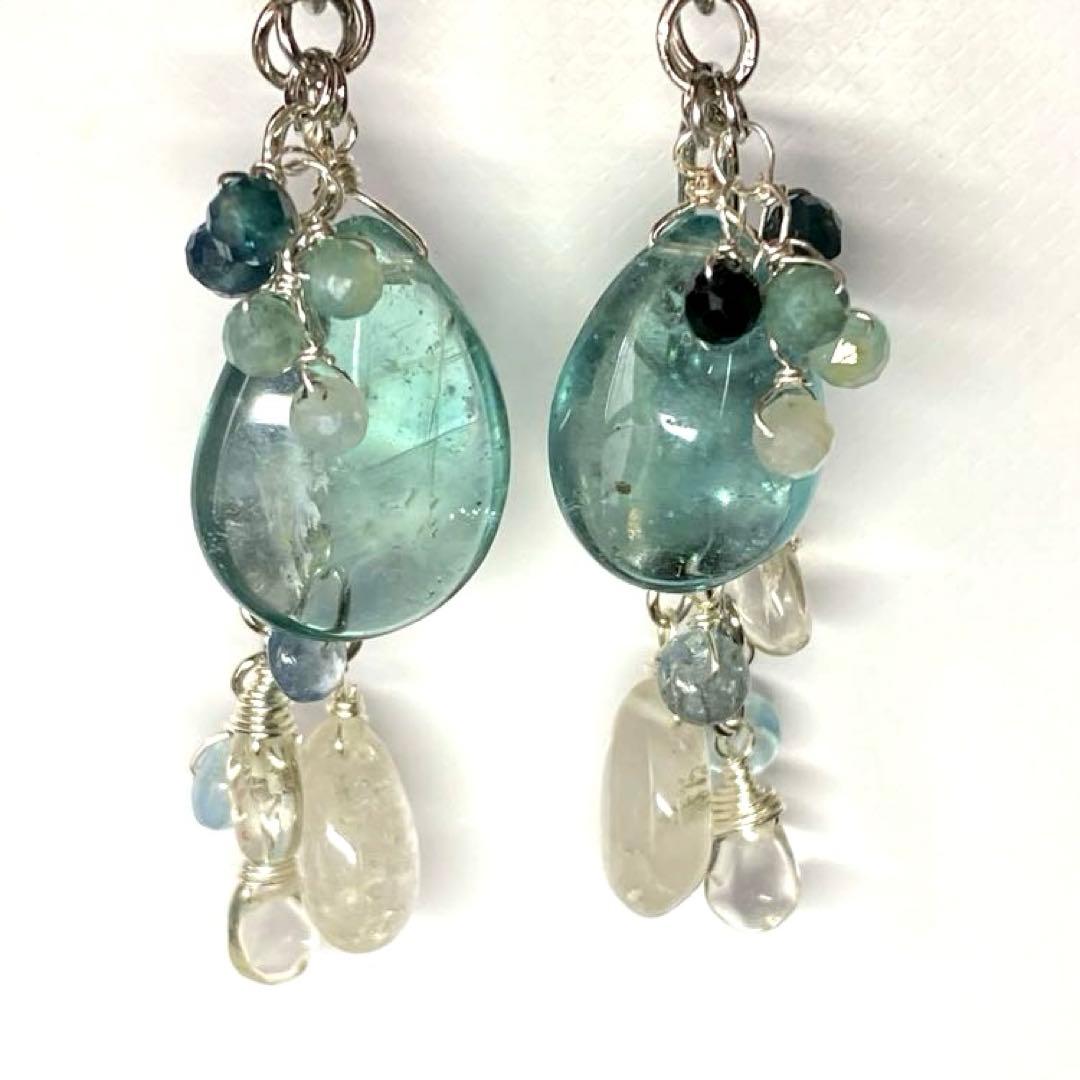 【インペリアルアパタイト】ブルーグリーン☆天然石チャーム