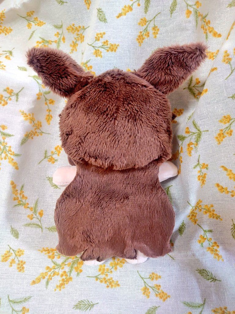 自作ぬい15cm　馬耳×青百合と蔦の刺繍