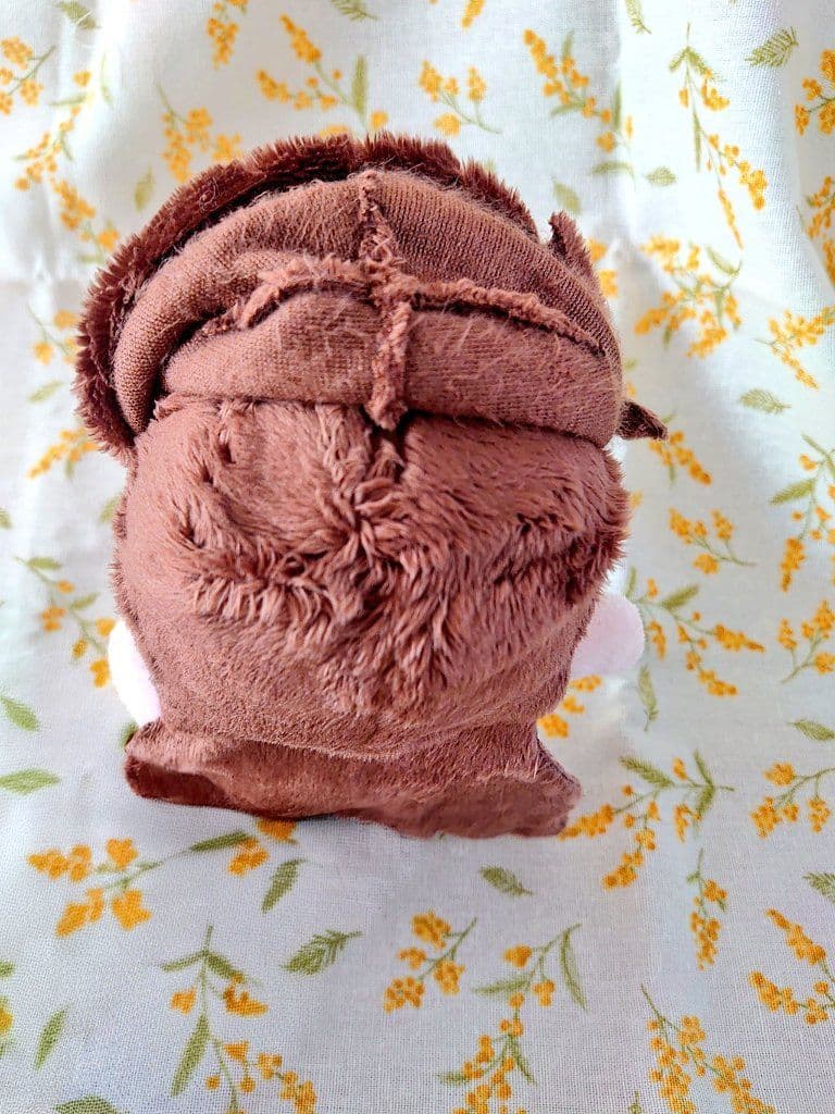 自作ぬい15cm　馬耳×青百合と蔦の刺繍