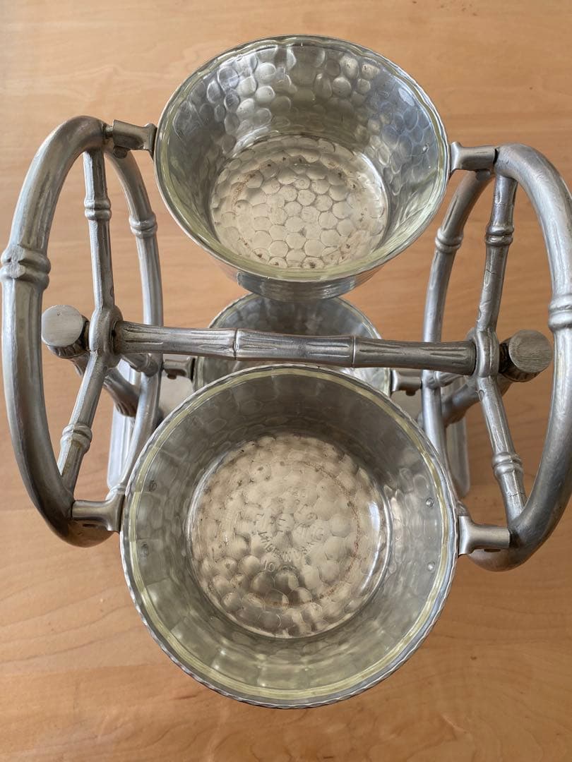 [レア]EVERLAST メタル製　回転式サービングスタンド　ファイヤーキング