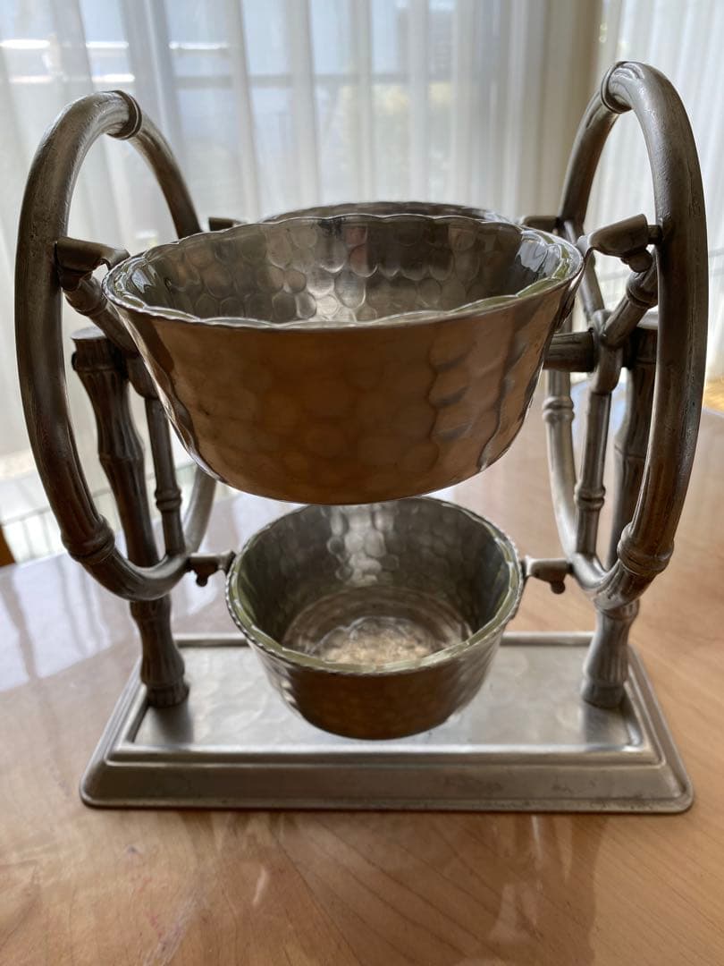 [レア]EVERLAST メタル製　回転式サービングスタンド　ファイヤーキング