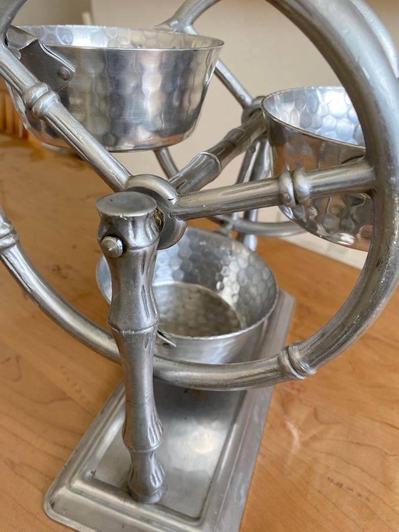 [レア]EVERLAST メタル製　回転式サービングスタンド　ファイヤーキング