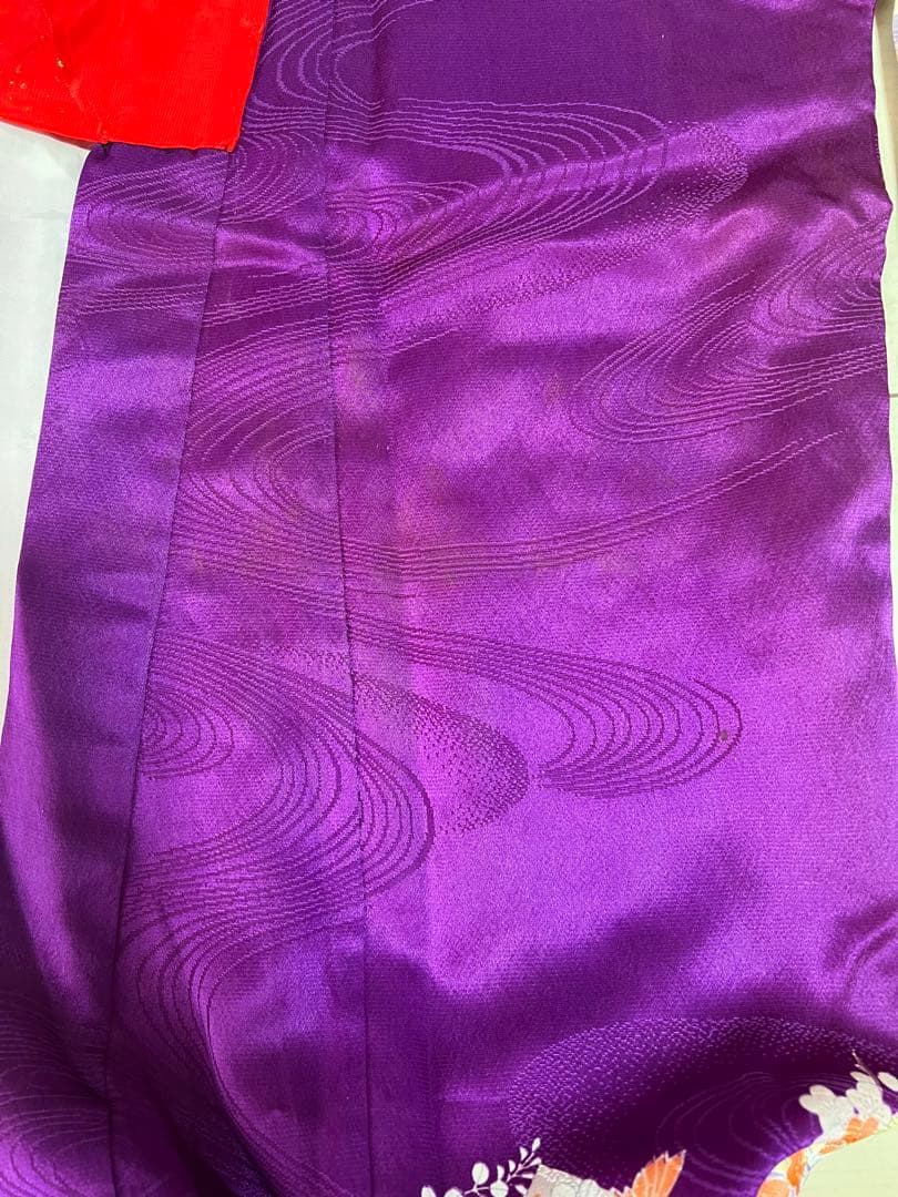 【週末セール！！】アンティーク着物　七五三　7歳　フルセット　紫