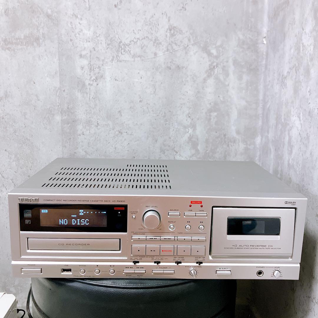 【CD再生可】TEAC AD-RW900 CD カセットデッキ