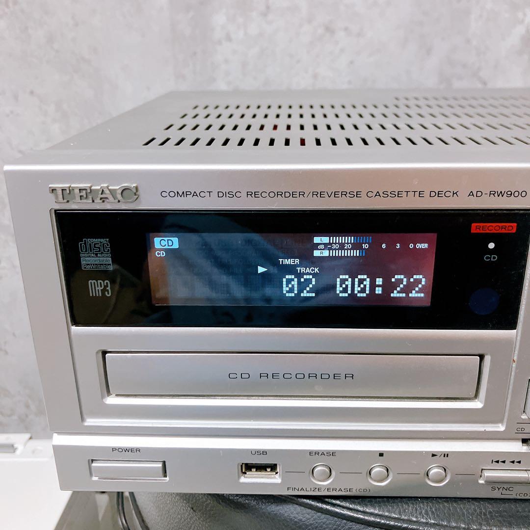 【CD再生可】TEAC AD-RW900 CD カセットデッキ